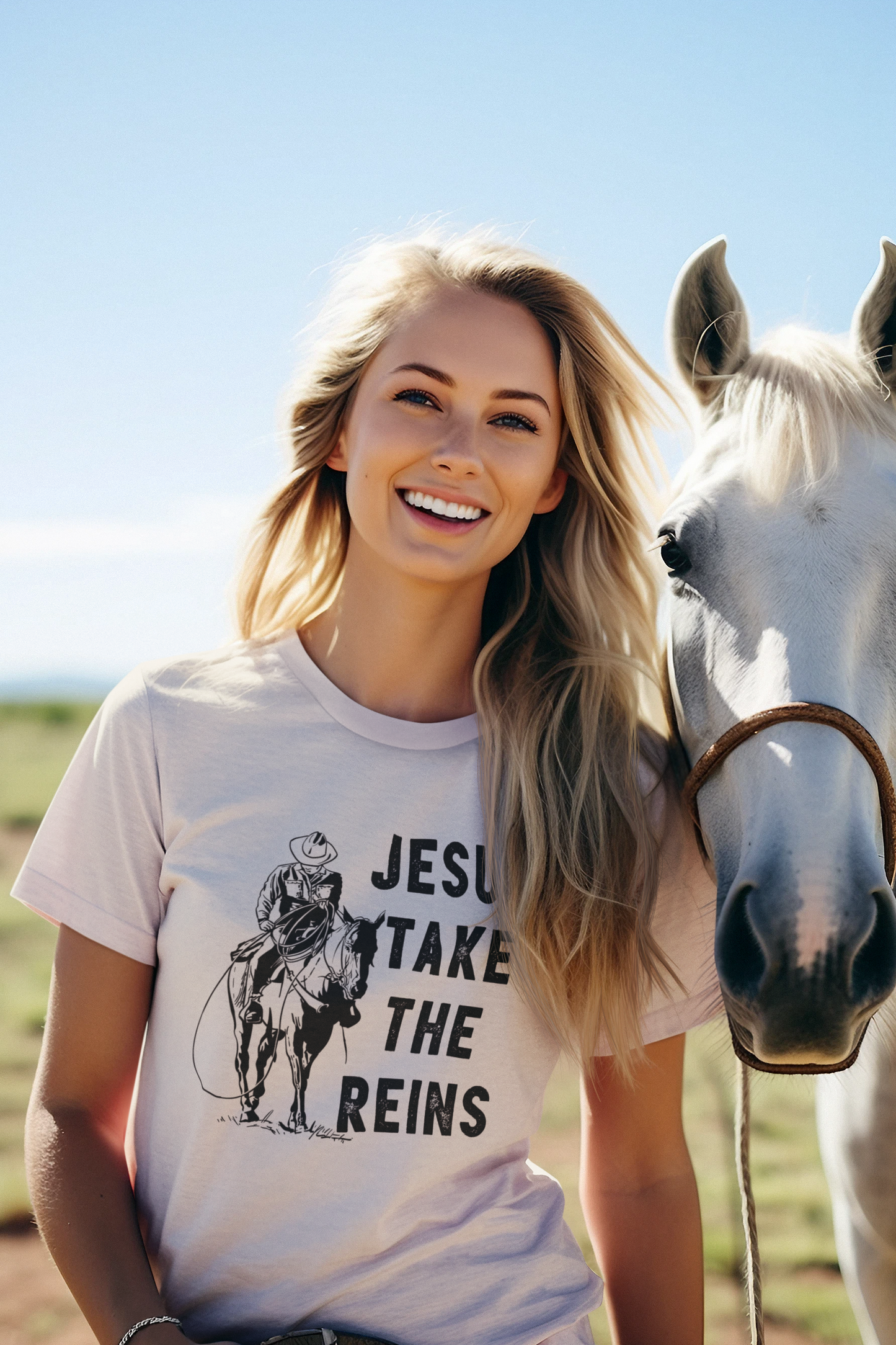 Jesus Take the Reins Tee