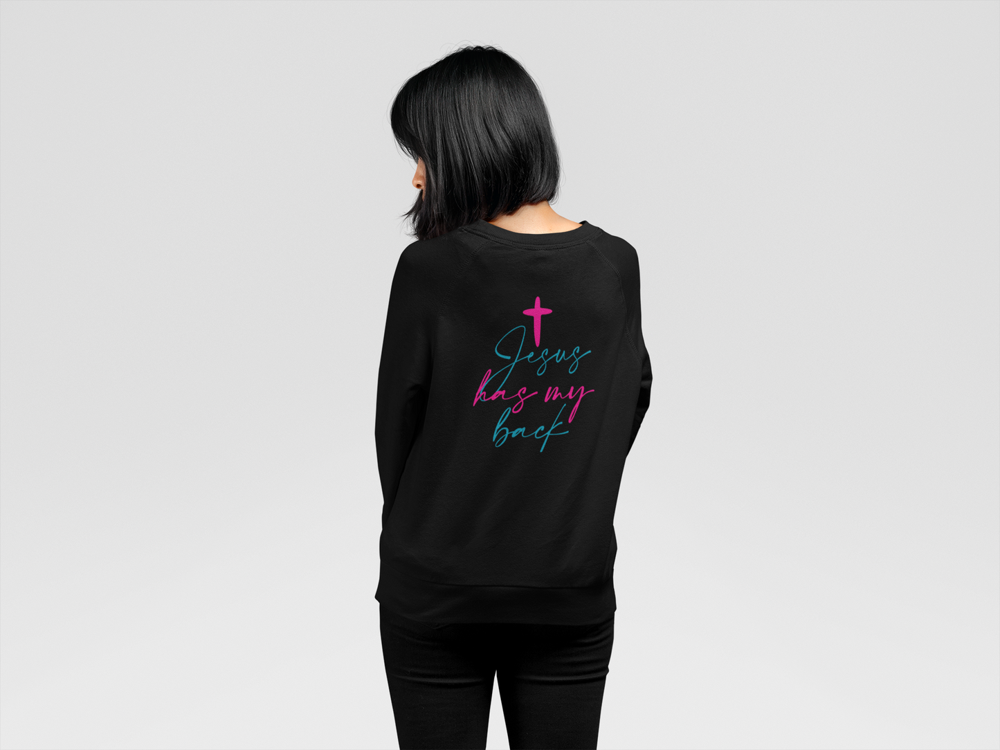 Jesus has my Back Crewneck Sweatshirt