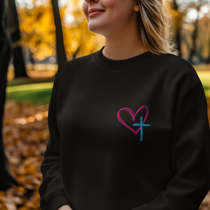 Jesus has my Back Crewneck Sweatshirt