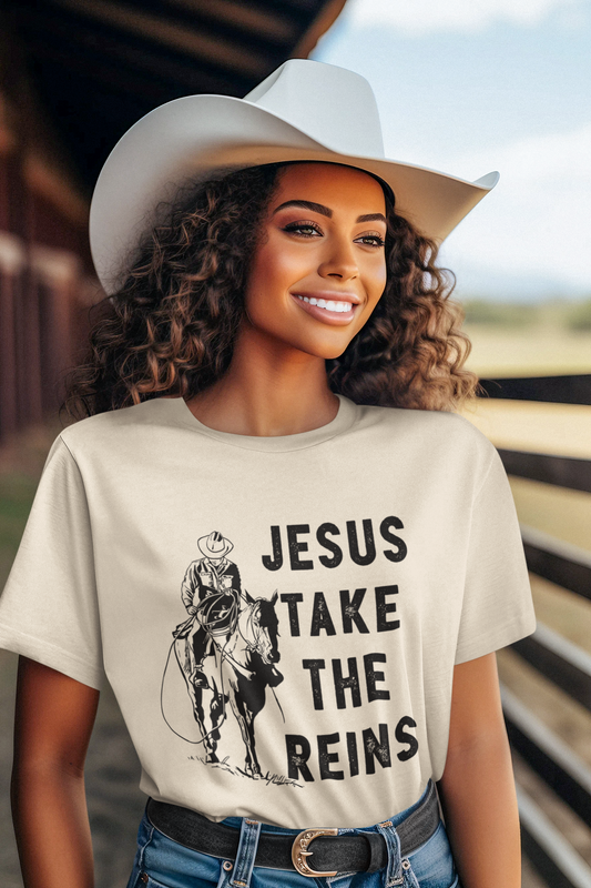 Jesus Take the Reins Tee